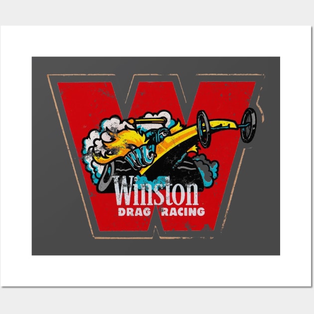 Winston Drag racing Wall Art by retrorockit